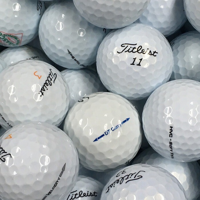 ロストボール タイトリスト 各種混合 ホワイト 30個 Aランク 中古 ゴルフボール ロスト Titleist エコボール 送料無料_画像3