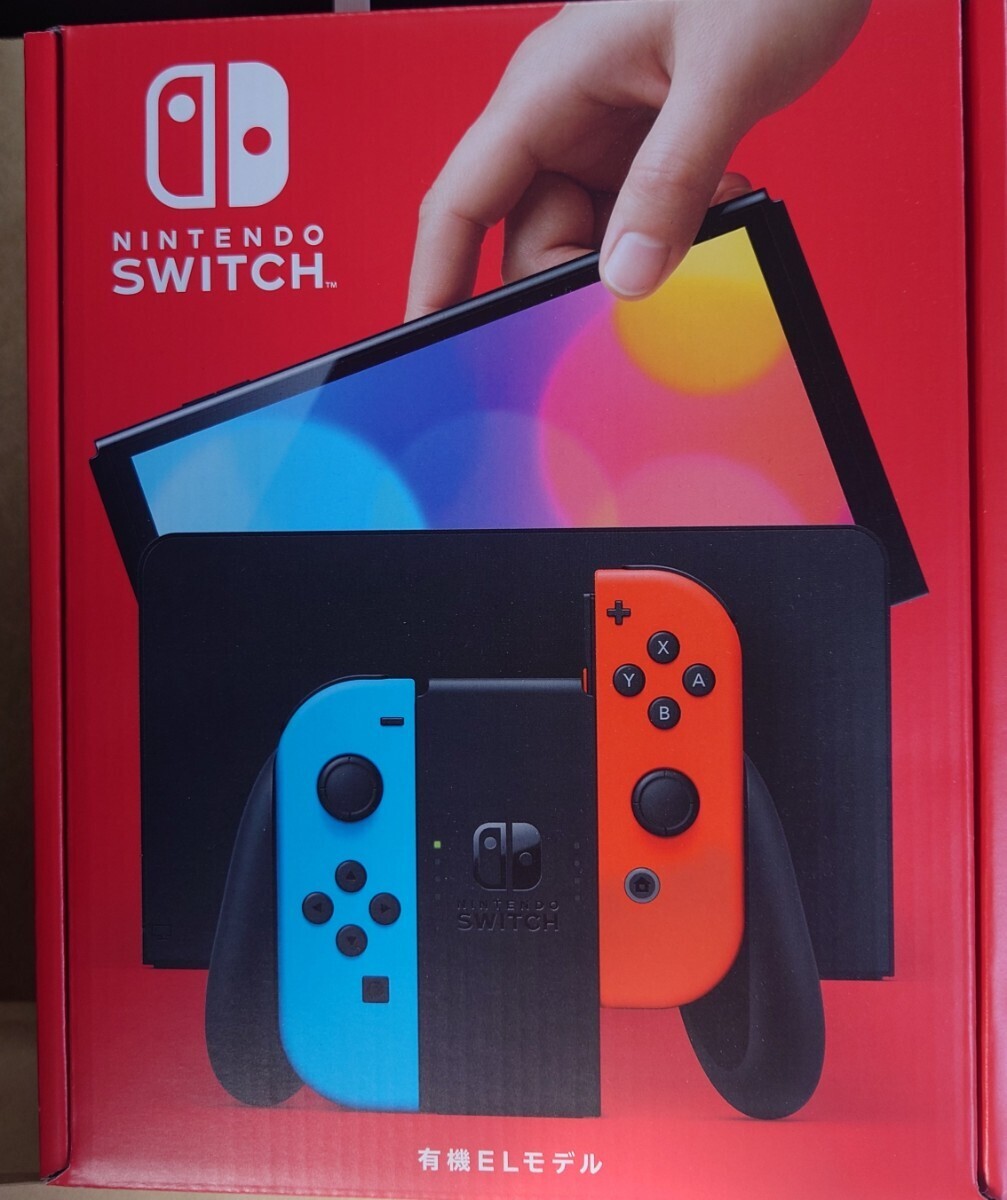 任天堂 Nintendo Switch ニンテンドースイッチ Joy-Con 本体 有機ELモデル 新型 未使用  ネオンブルー/ネオンレッド ②の画像1