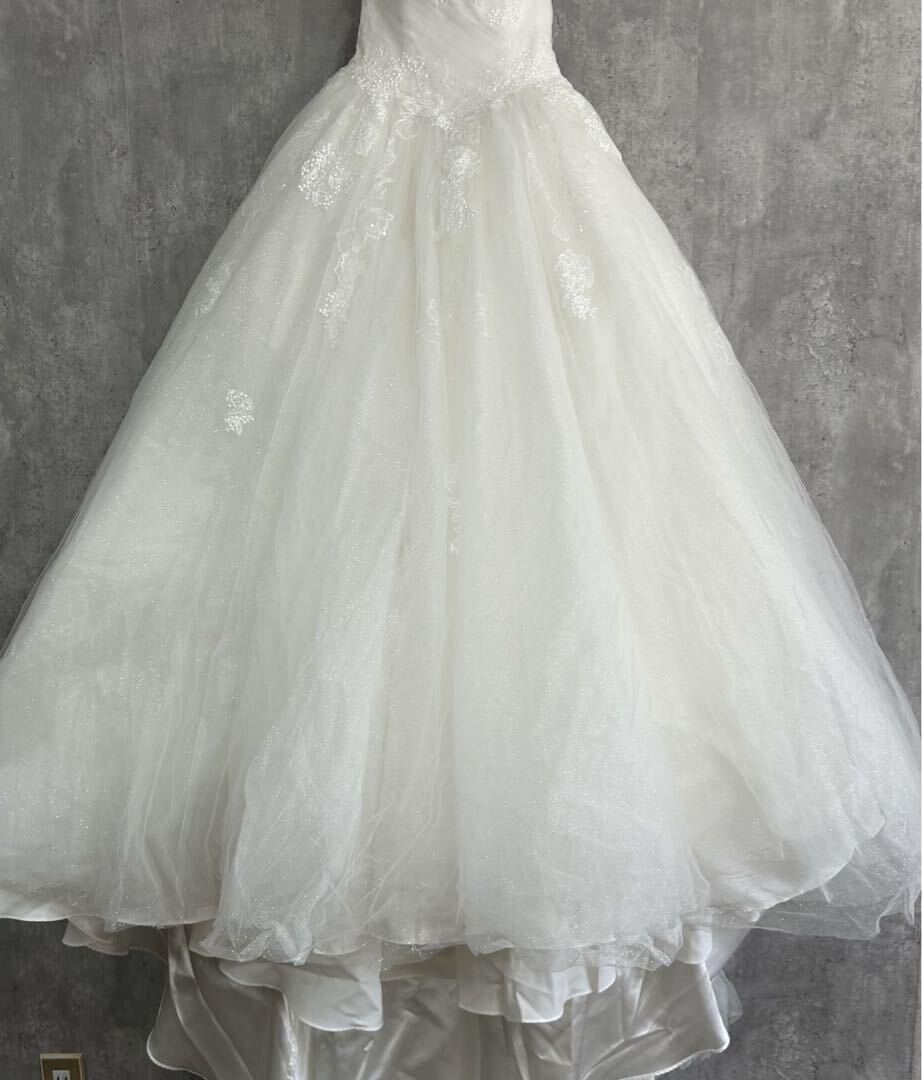 ★ Vieux Paris ウェディングドレス　ブライダル　ラメ生地　結婚式_画像7