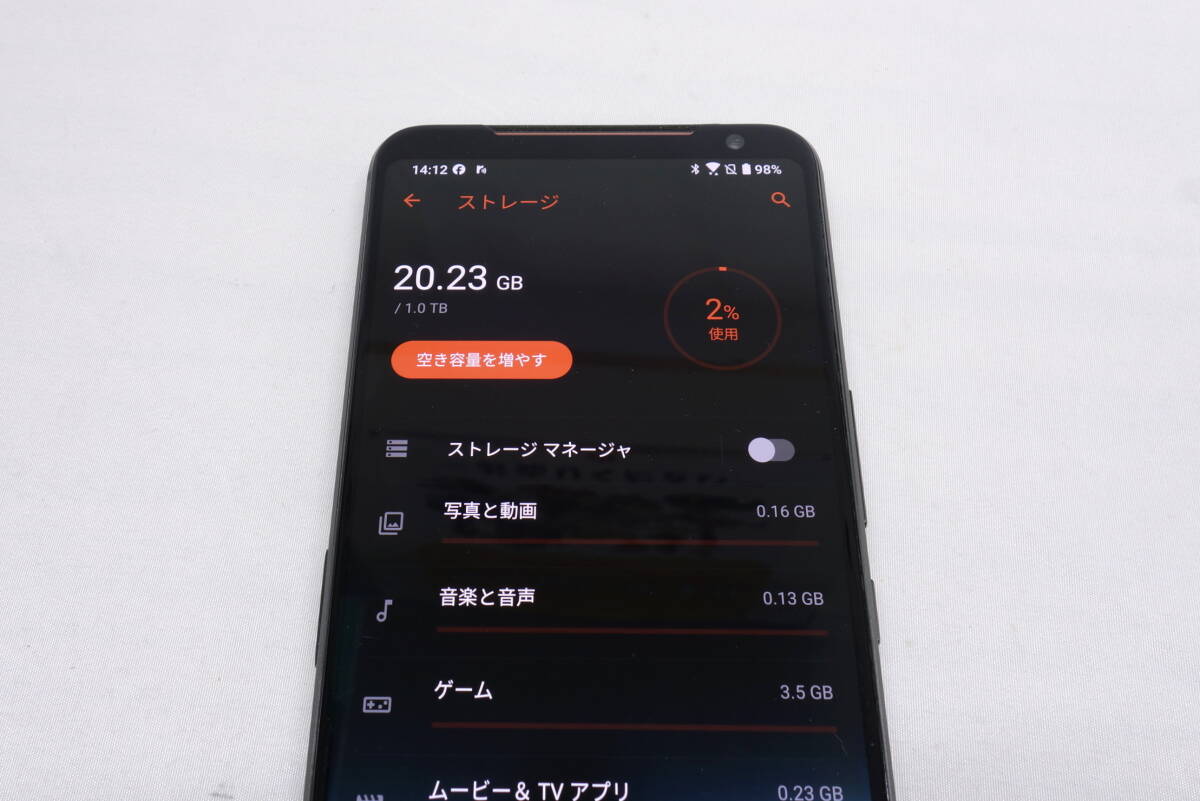 ◆ジャンク◆ASUS　ROG Phone 2 12GB/1TB　ZS660KL◆動作品_画像10