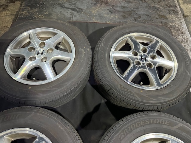 RF1 RF2 ステップワゴン 純正 アルミホイール 15×5.5J オフセット50 195/65/R15 REGNOタイヤ ☆引き取り歓迎☆千葉市若葉区から出品☆_画像2