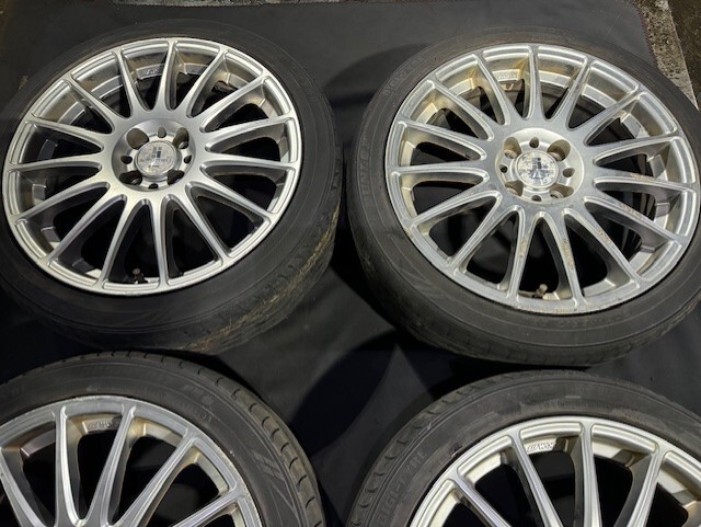 Y12 ウイングロード WORK SPORBO アルミホイール 17×7J オフセット42 205/45/R17 ☆引き取り歓迎☆千葉市若葉区から出品☆の画像2