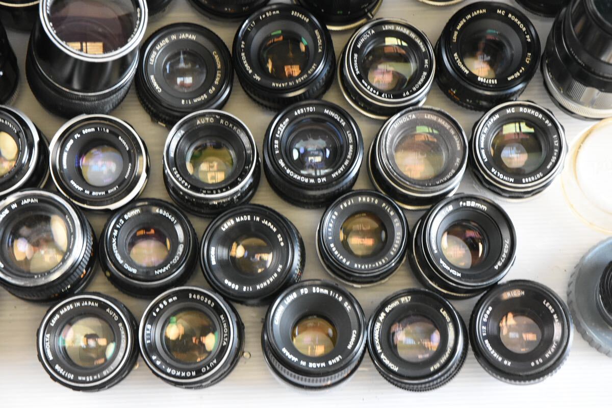 単焦点 カメラレンズ ASAHI Nikon Canon KONICA PENTAX MAMIYA RICOH まとめ 大量 いろいろ 複数_画像6