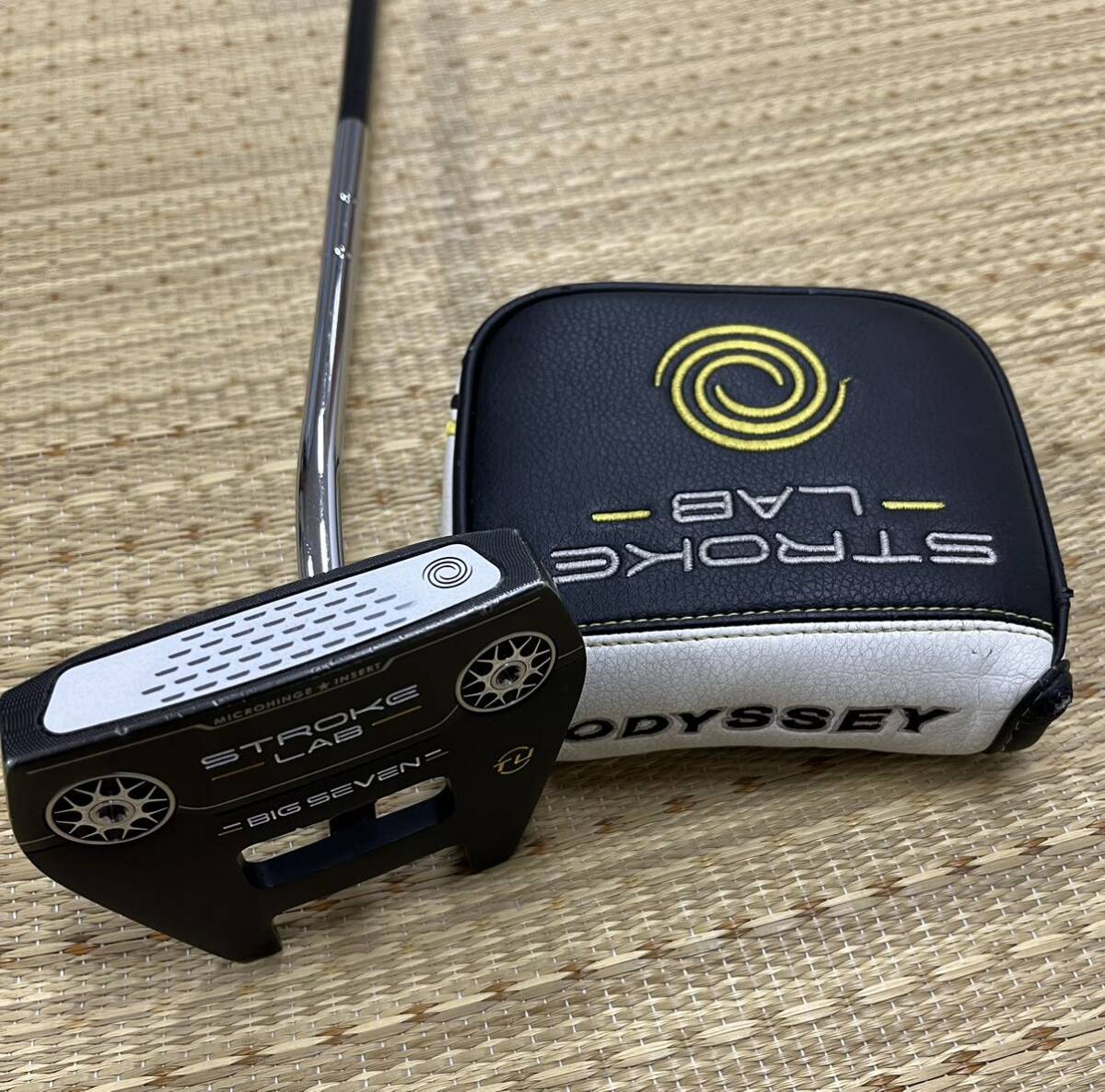 即決!送料無料!中古使用品!ODYSSEY STROKE LAB BIG SEVEN オデッセイ ストロークラボ ビッグセブン33インチ TU 純正ヘッドカバー付き