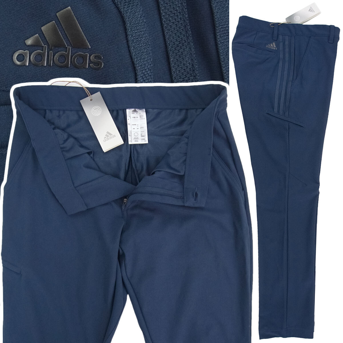 [ новый товар ] Adidas Golf [82] весна лето 4WAY стрейч Golf брюки слаксы талия .. краб эластичный cargo карман есть стирка возможность темно-синий adidas
