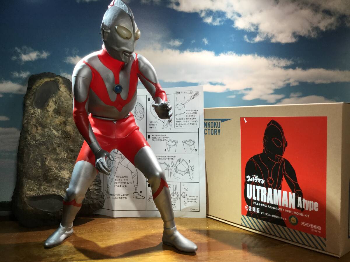  Ultraman (A модель )/ mega sofvi комплект переиздание конечный продукт Kaiyodo 