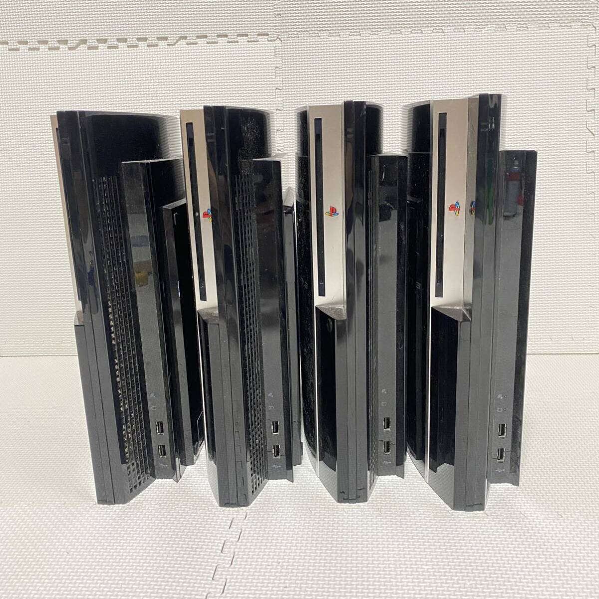 k 1円☆ ジャンク PS3 CECHH00 ×4 本体 4台 ブラック SONY プレステ3 初期型 厚型 プレイステーション PlayStation 黒 40GB_画像4