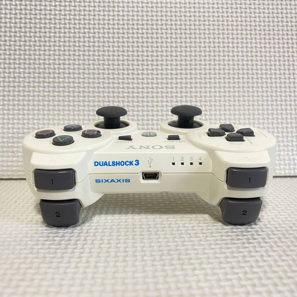 即決☆ PS3 ワイヤレスコントローラー クラシックホワイト 2個セット DUALSHOCK3 CECH-ZC2J A1 SONY プレステ3 デュアルショック WHITE_画像7