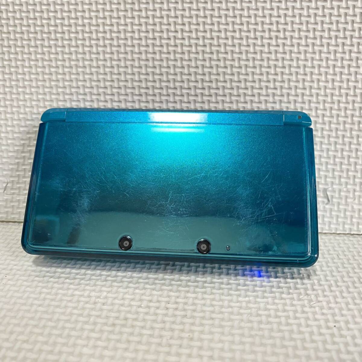 1 jpy * Nintendo 3DS aqua blue Nintendo nintendo CTR-001(JPN) charger AC adapter SD memory 4GB touch pen blue emerald green 