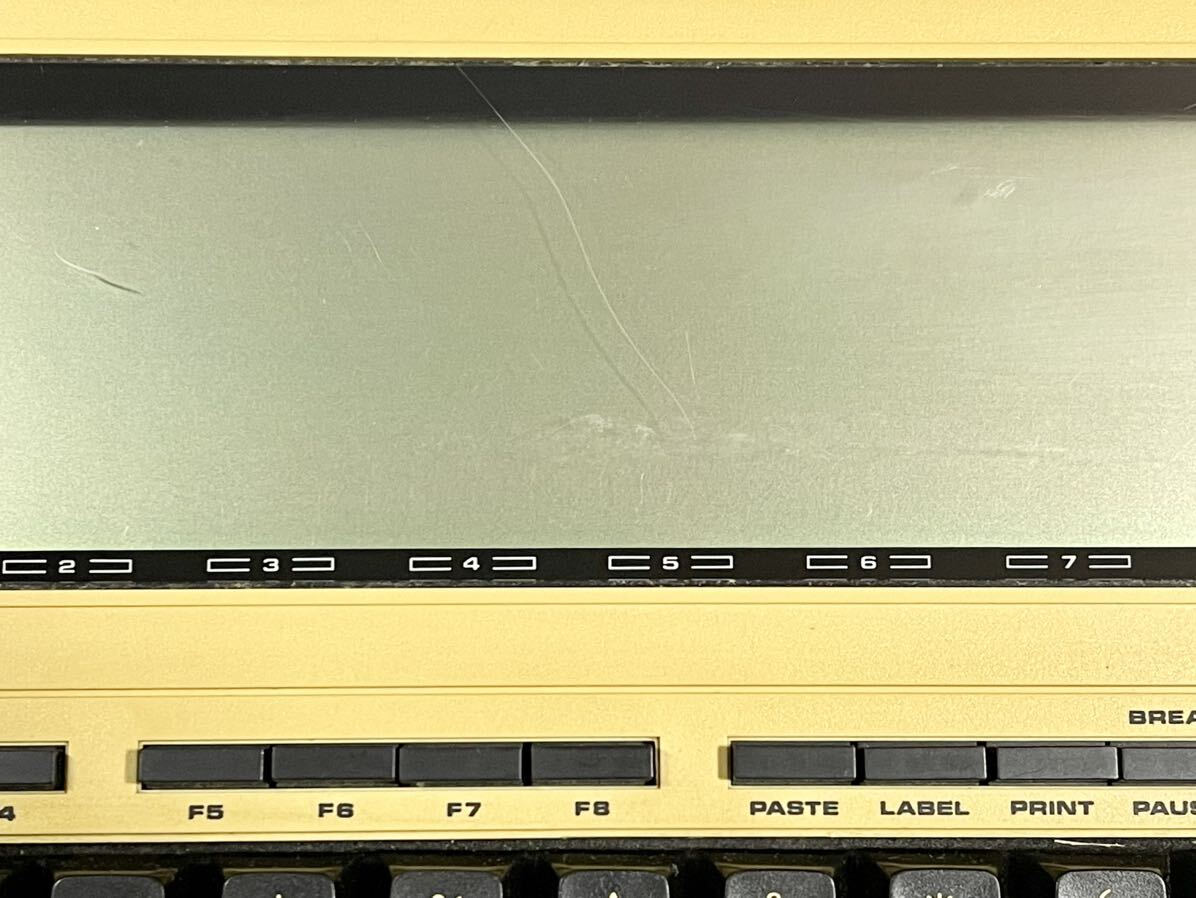 [動作品] TRS-80 MODEL 100 カバー 簡易ガイド付き Tandy Radio Shack ハンドヘルド (PC-8201)_画像8