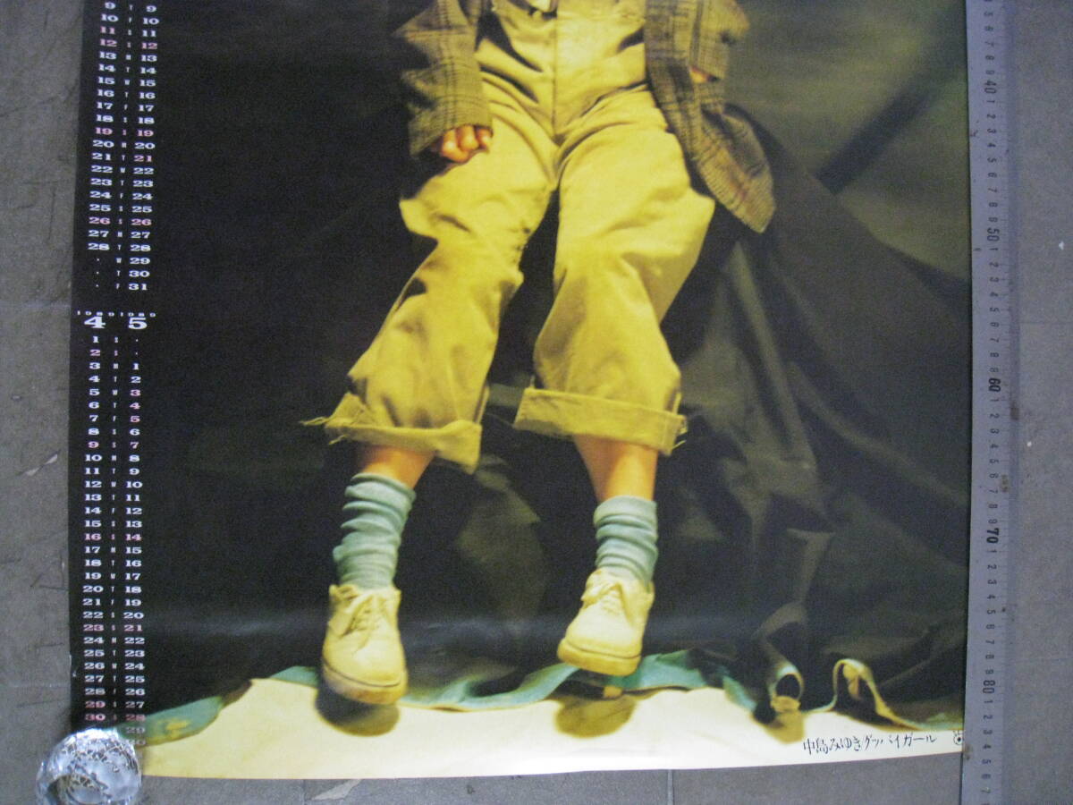 [6052/I4C] постер ⑧ календарь редкость товар редкий Nakajima Miyuki Good-Bye девушка 1988 1989 год примерно 835× примерно 600