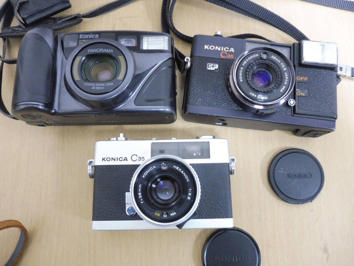 「6053/T2C」まとめて10点 FUJICA フジカ Konica コニカ Kodak コダック FUJIPET フィルムカメラ C35 PANORAMA 他 中古 現状品 ジャンク _画像7