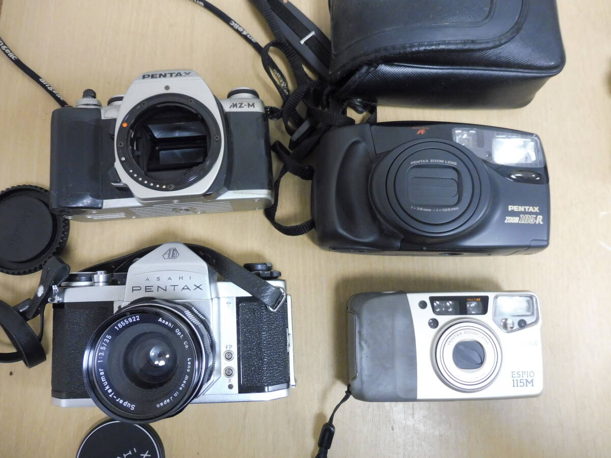 「6053/T2A」まとめて12点 PENTAX ペンタックス ASAHI フィルムカメラ コンパクトカメラ 大量 まとめ売り MZ-50 Yashica パノラマ ジャンク_画像3