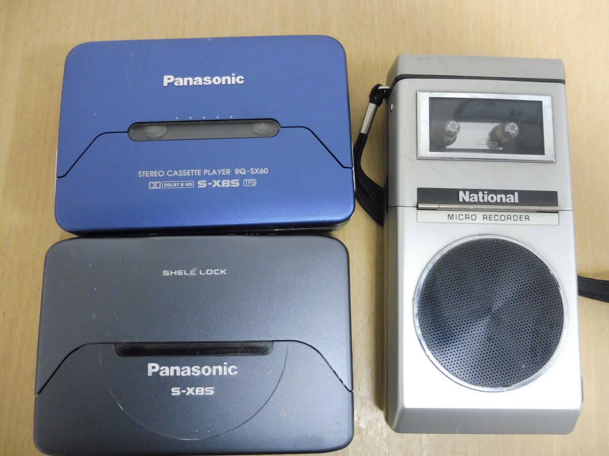 「6053/T3C」まとめて11点 Panasonic パナソニック NATIONAL カセットレコーダー カセットプレーヤー ラジカセ RQ-SX60 中古 ジャンク _画像7
