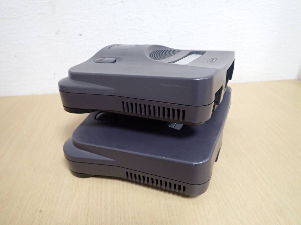 「6053/S5A」まとめて3点 本体2台+ACアダプター1個 任天堂64 Nintendo64 ニンテンドー NUS-001 NUS-002 ゲーム機 ブラック ジャンク_画像5