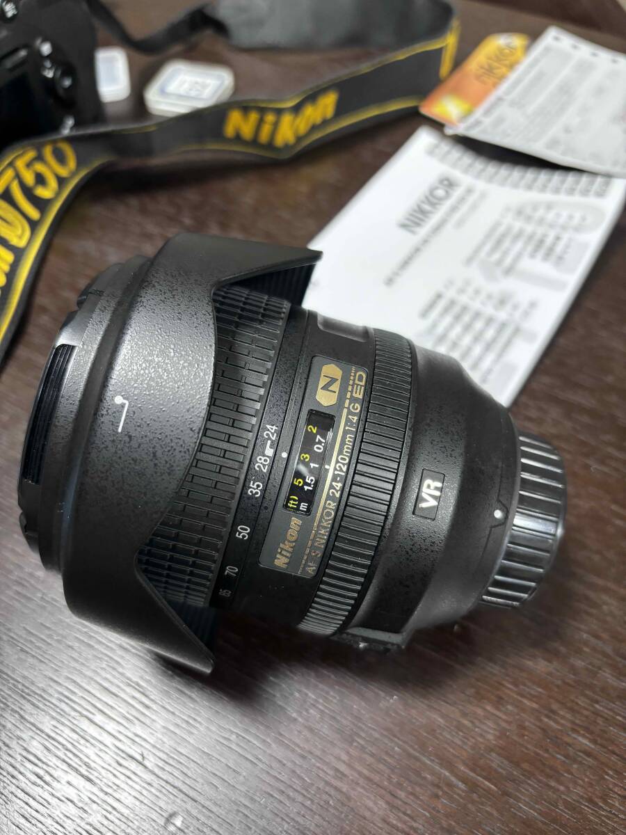 【極美品・防湿庫保管】ニコン Nikon D750 AF-S NIKKOR 24-120 f/4G ED VR デジタル一眼 ズームレンズセット フルサイズ シャッター4,549回の画像7