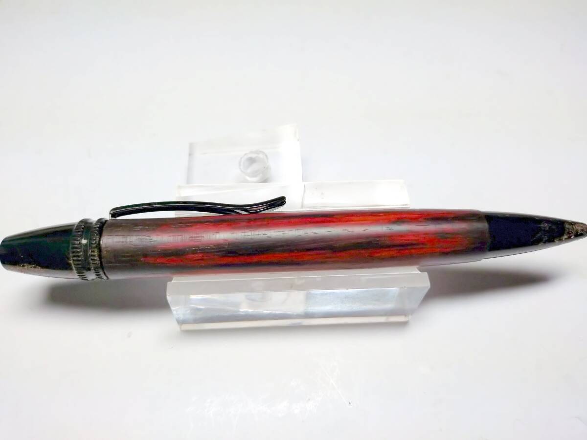 紅木 レッドサンダー ワシントン条約材 インド産 レア材  ブラック金具 ジェットストリーム芯の画像4