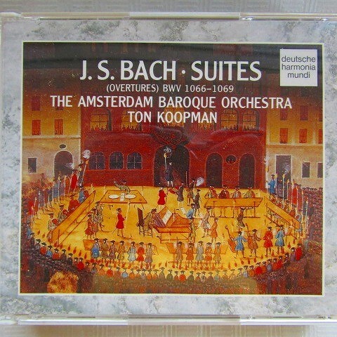 【国内/DHM２CD】コープマン「J.S.バッハ：管弦楽組曲全曲」1988年の画像1