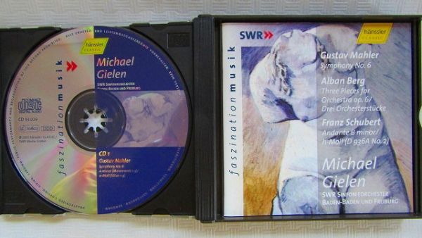 【独盤2CD】ギーレン＆南西ドイツ放送so.「マーラー：交響曲第6『悲劇的』番/ベルグ：管弦楽のための3つの小品ほか」1995～1999年の画像3