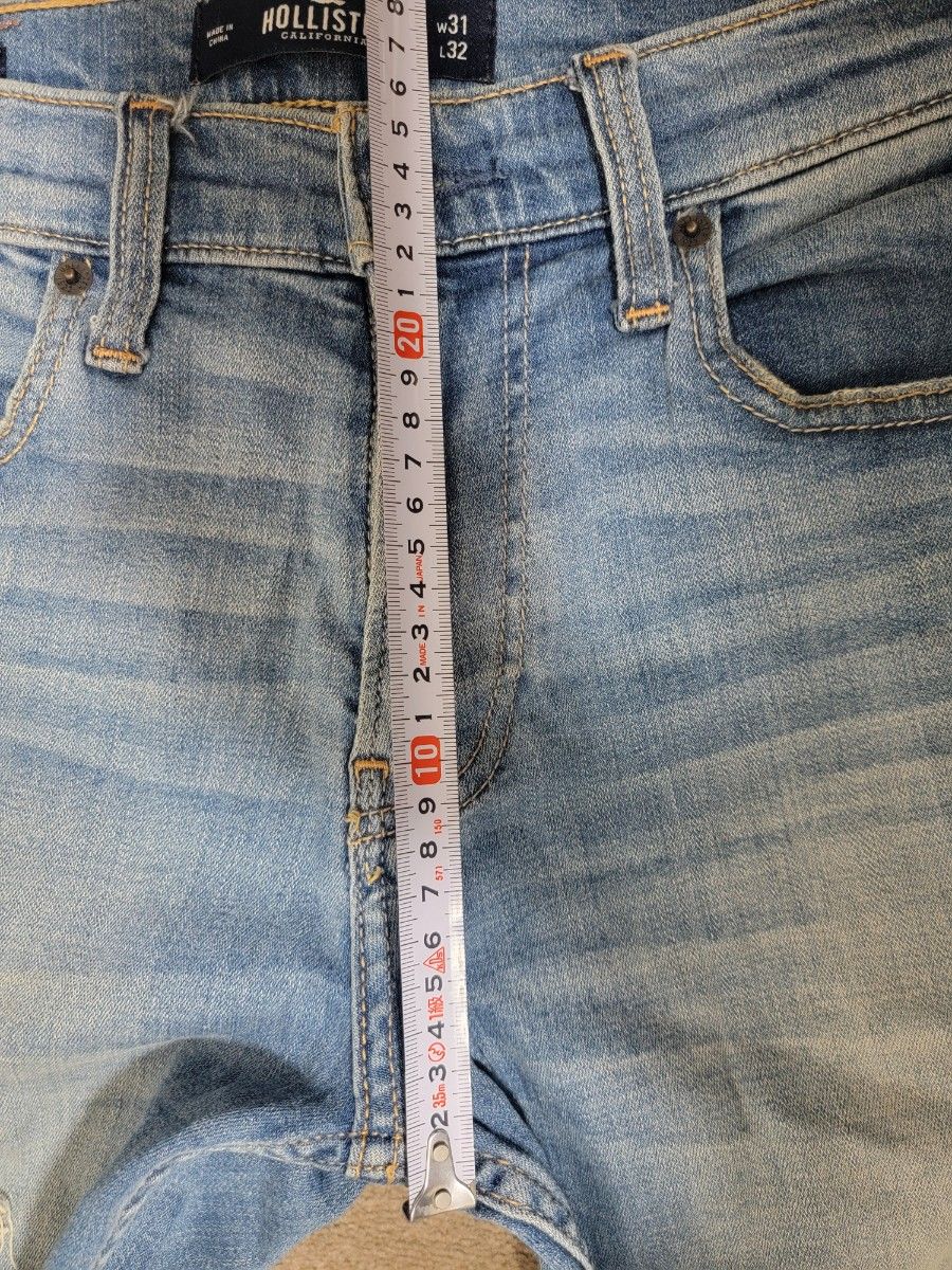 HOLLISTER CROP SUPER SKINNY ダメージ スキニー　 ジーパン デニムパンツ デニムジーンズ ストレッチ