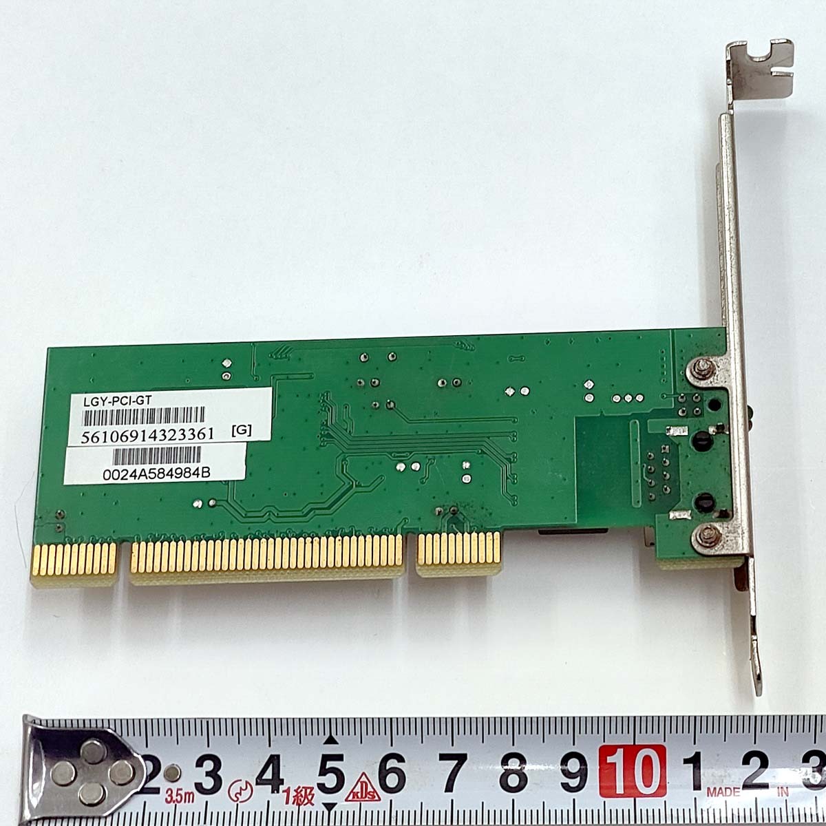 ギガ LANボード LGY-PCI-GT BUFFALO【即決】1Gbps LANカード ネットワークカード LANアダプター Gigabit対応★中古 動作OKの画像5