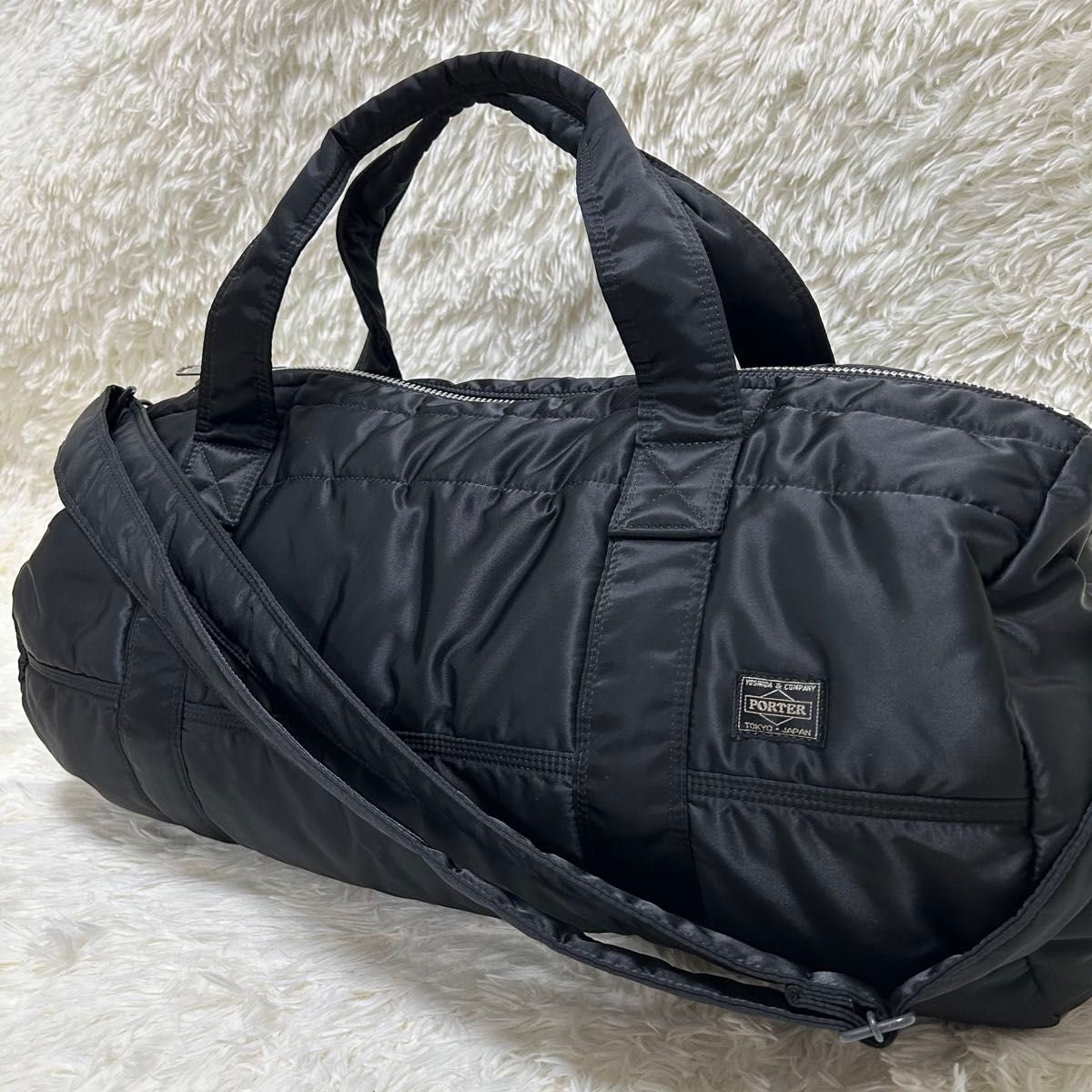 極美品】PORTER ポーター タンカー ボストンバッグ ブラック 黒 極美品】PORTER ポーター タンカー ボストンバッグ ブラック 黒