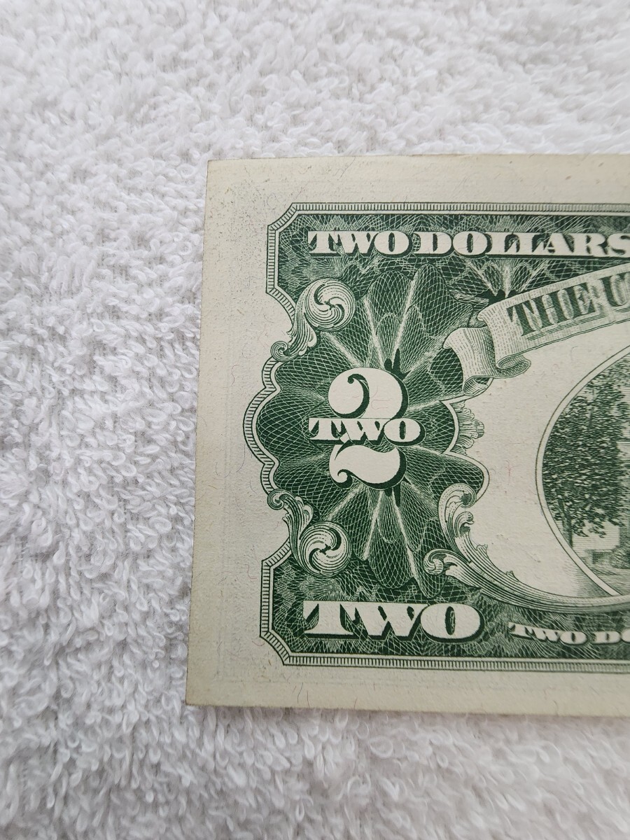 * Star Note * America red seal 1963 year foreign note world paper money 2 dollar 