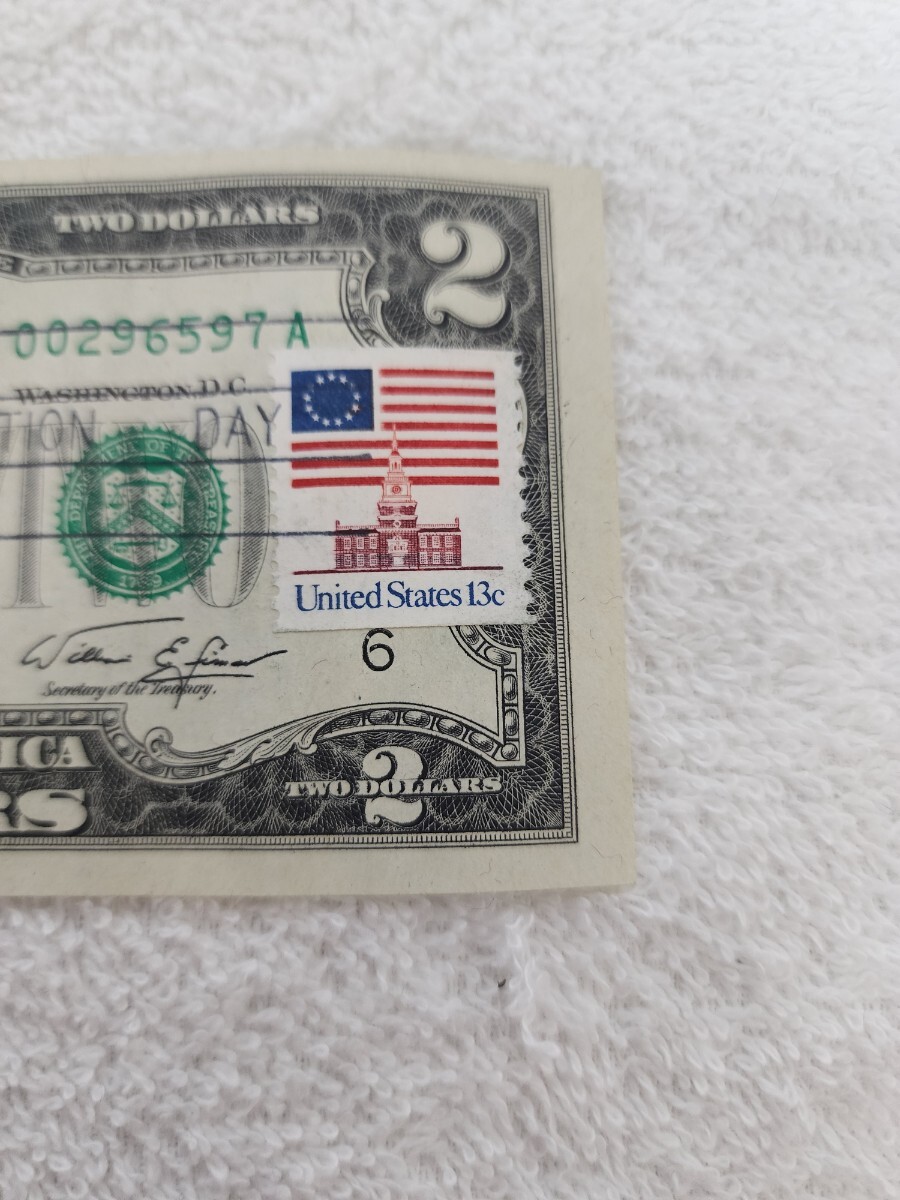 アメリカ　２ドル　旧紙幣　外国紙幣　World Paper Money_画像4
