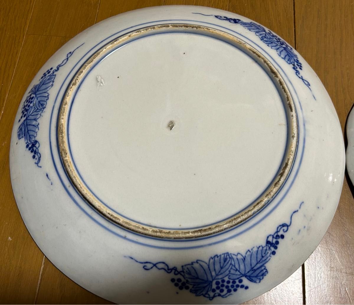 骨董品 菓子鉢 約50年前 鶴 大皿 鳳凰 2枚セット アンティーク 骨董品 菓子鉢 約50年前 鶴 大皿 鳳凰 2枚セット アンティーク