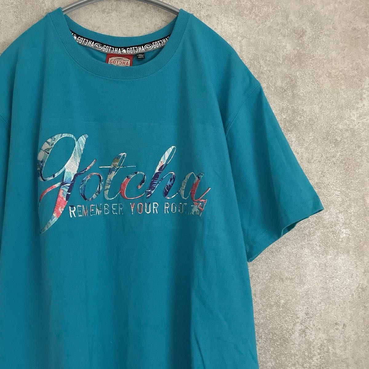 GOTCHA ガッチャ 半袖 Tシャツ 水色 XLサイズ
