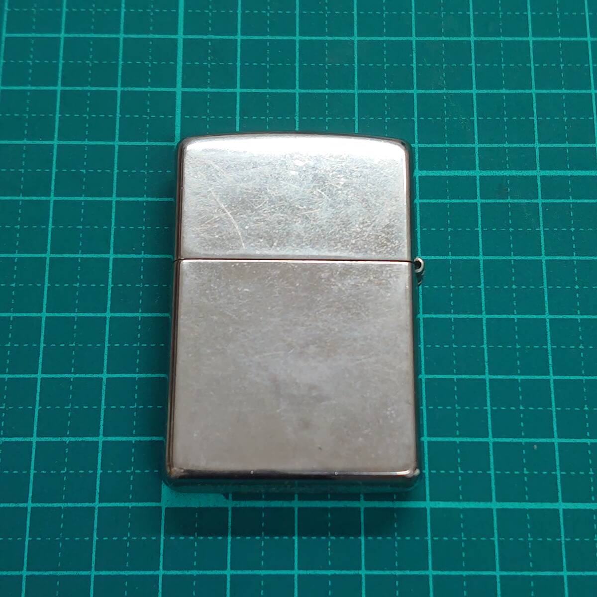 ＃3980A【着火未確認　訳アリ　ZiPPO/ジッポー　オイルライター　シンプル　約10年前　火花あり　2014年/1月製造　アメリカ製】_画像3