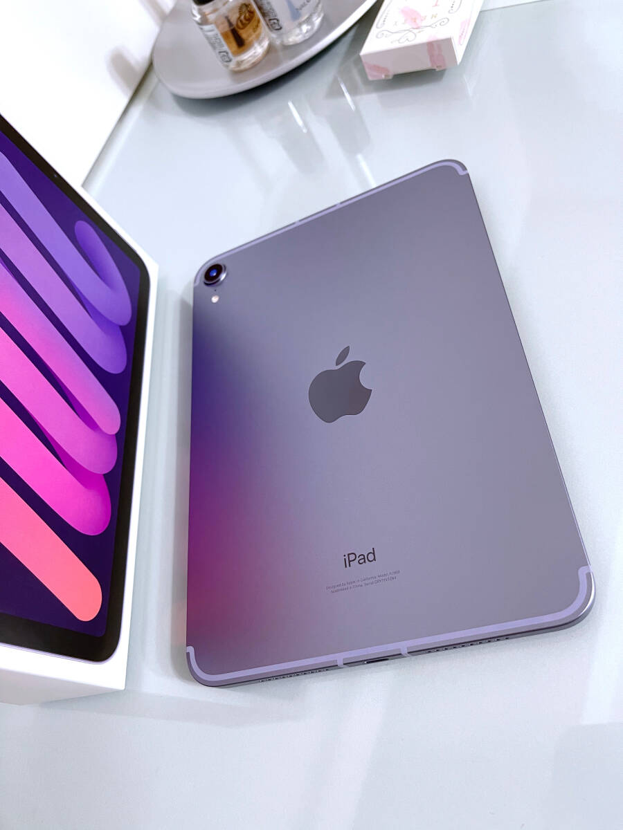 [ beautiful goods * as good as new ]iPad mini 6 Wi-Fi+Cellular Apple Pencil no. 2 generation set 64GB purple SIM free 