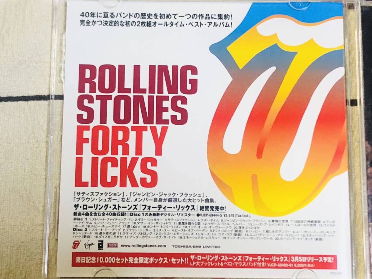 ★非売品CD ROLLING STONES /WEL COME TO JAPAN LICKS「LICKS JAPAN TOUR 2003 SAMPLER」 見本盤 promo only レア盤 japan mint sampleの画像4