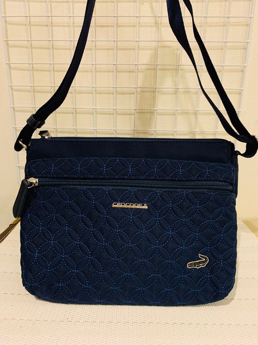 未使用美品】CROCODILE クロコダイル ショルダーバッグ ナイロン 未使用美品】CROCODILE クロコダイル ショルダーバッグ ナイロン