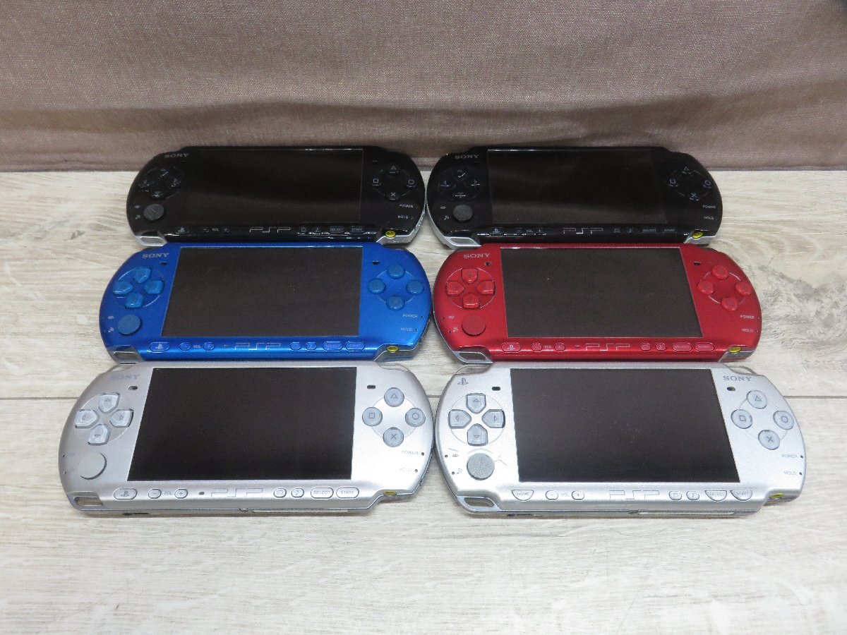 【完売】 【中古】SONY PSP プレイステーションポータブル 本体 ジャンク6台セット PSP-2000/3000 PSP3000シリーズ