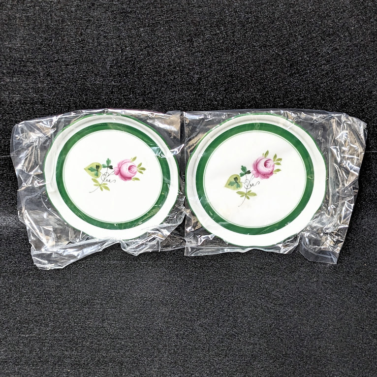 【18844】HEREND ヘレンド 1826 ハプスブルクの華 花柄 小皿 豆皿 プレート 2枚 セット ペア 洋食器 生活雑貨 アンティーク ヴィンテージ_画像2