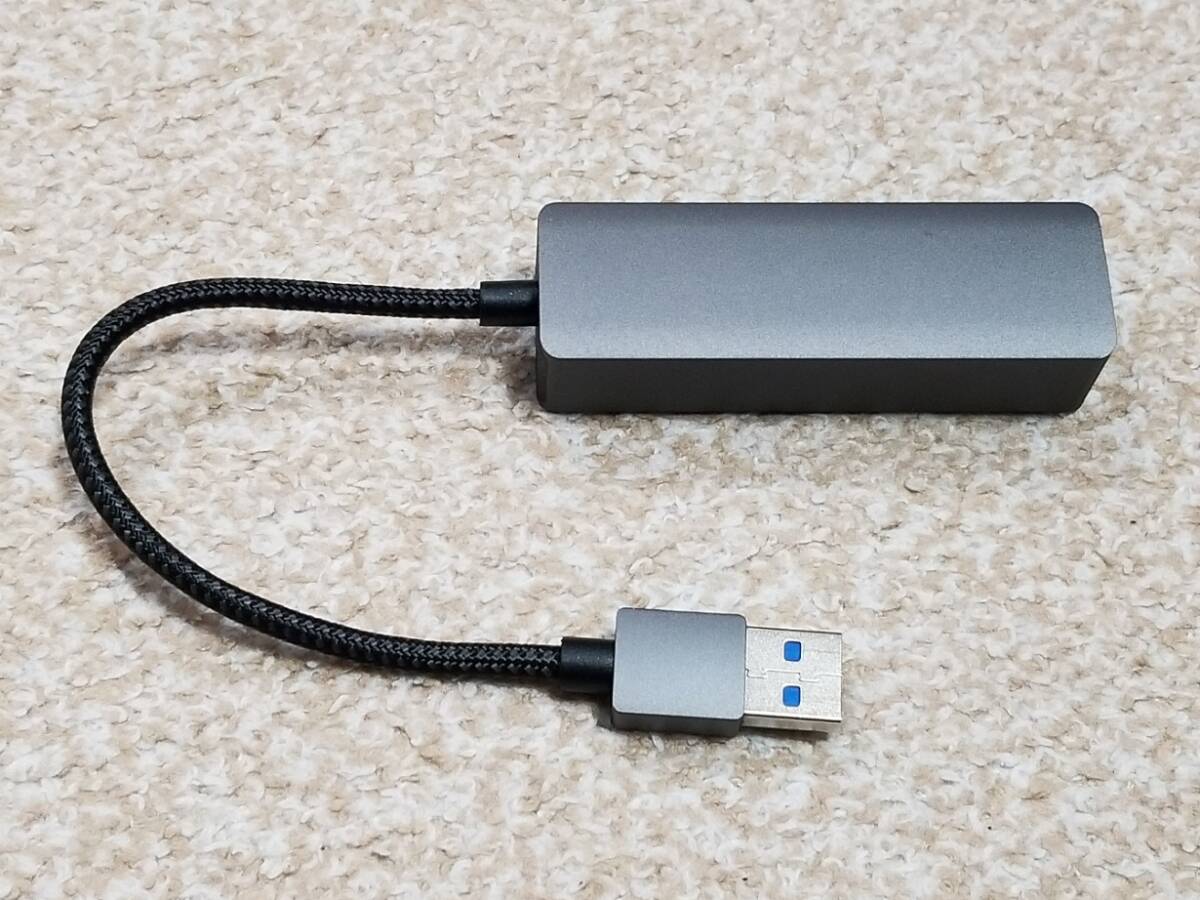 uni USB to Ethernet Hub uni USB ハブ LAN アダプター [USB3.03]＜中古＞の画像4