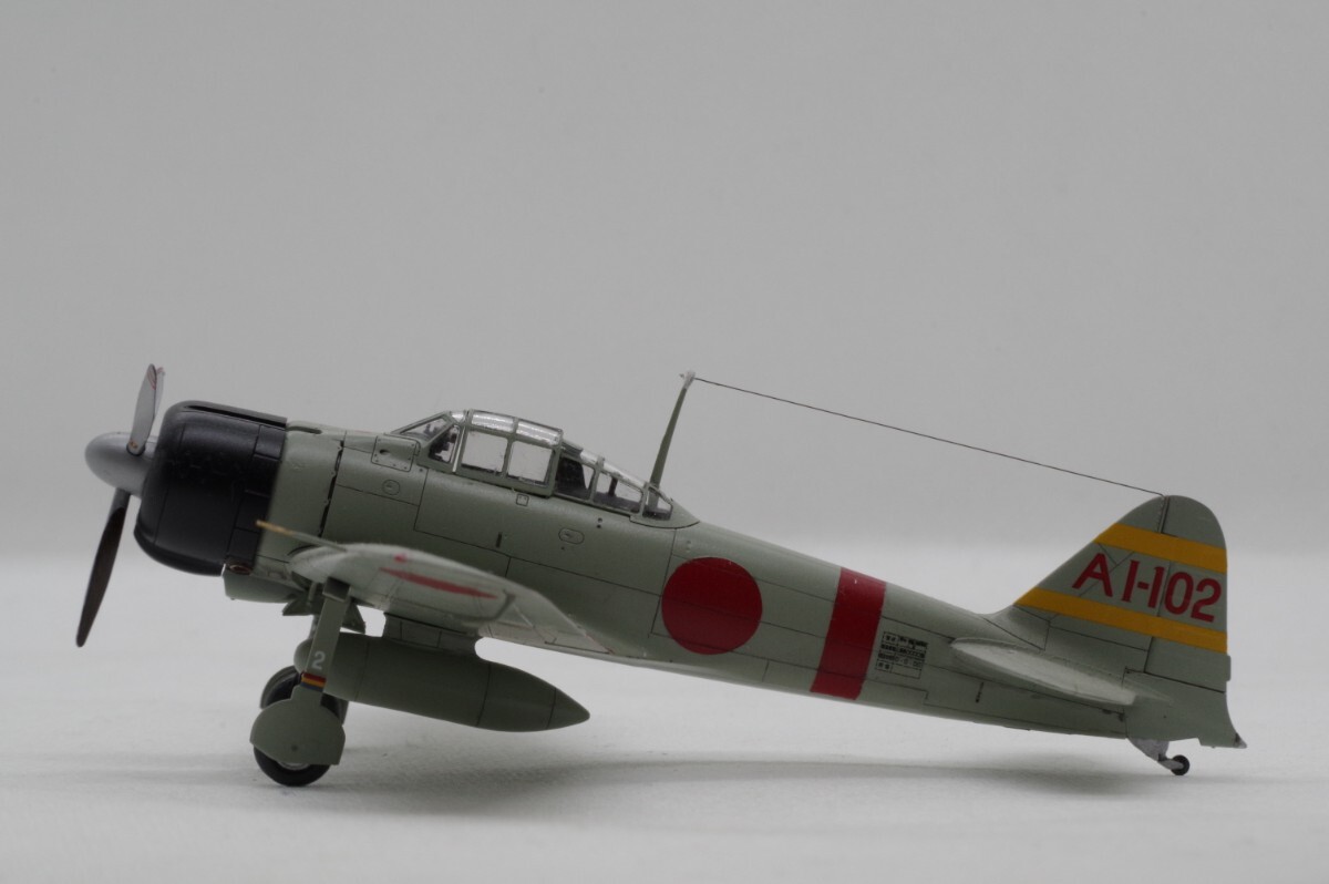 タミヤ　1/72　零戦21型　赤城所属　真珠湾第二次攻撃隊　進藤三郎大尉機　塗装済み完成品_画像3