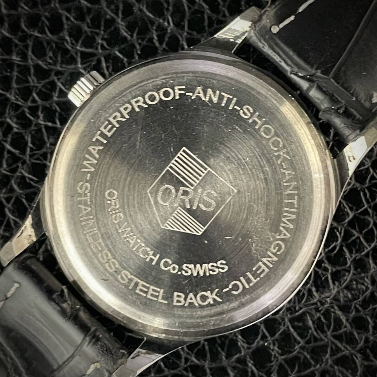 ◆激熱人気◆ 美品 ORIS オリス 1970'S ヴィンテージ 腕時計 メンズ手巻き アンティーク スイス 文字盤ホワイトツートン 7_画像6