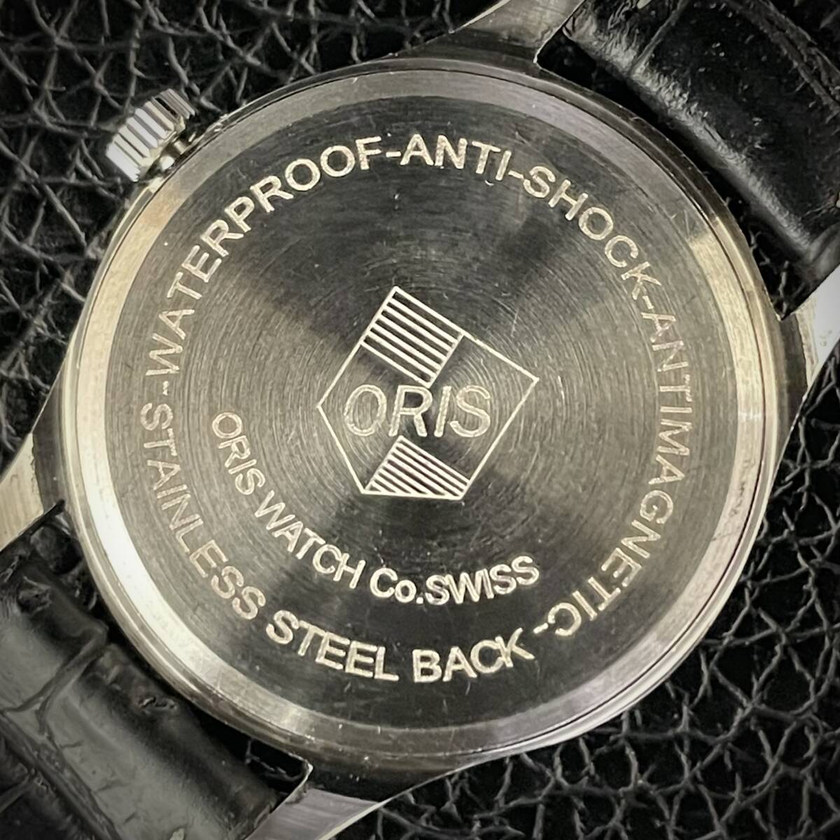 ◆激熱人気◆ 美品 ORIS オリス 1970'S ヴィンテージ 腕時計 メンズ手巻き アンティーク スイス 文字盤グリーン&ドット11の画像5