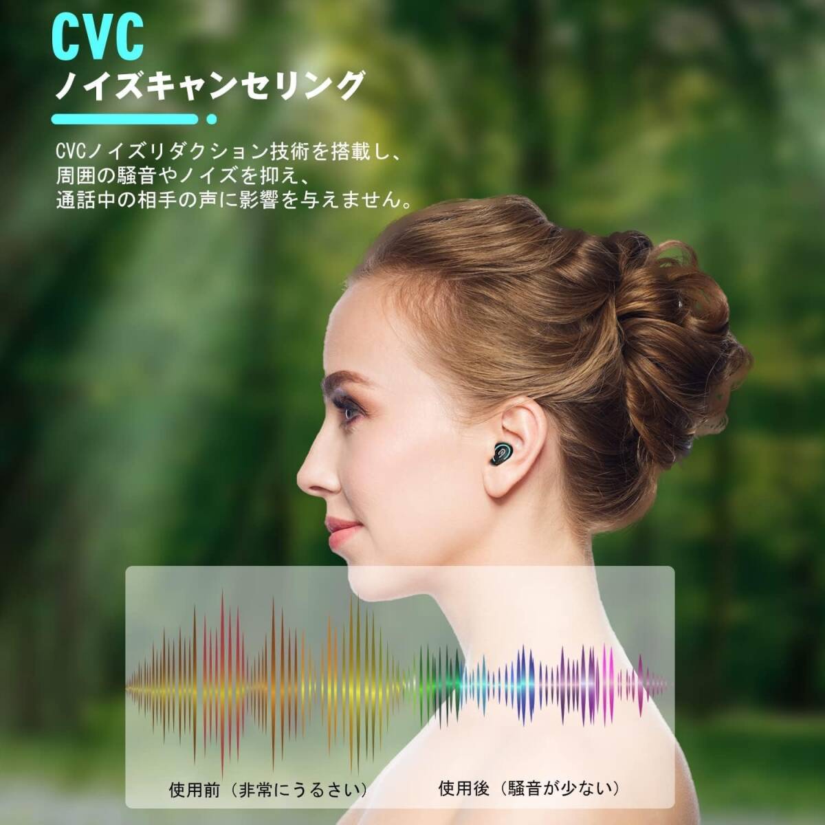 Bluetoothヘッドセット片耳用　ワイヤレスイヤホンM−B8　5−13