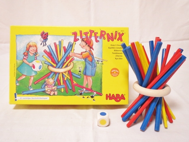 ⑥ 知育玩具 美品 ハバ社 HABA ZITTERNIX スティッキー フルセット 検 くむくむ クムンダ キュボロ フレーベル プリズマ 右脳の画像1