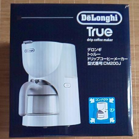新品未使用 DeLonghi デロンギ True トゥルー ドリップコーヒーメーカー CM200J-WH_画像1