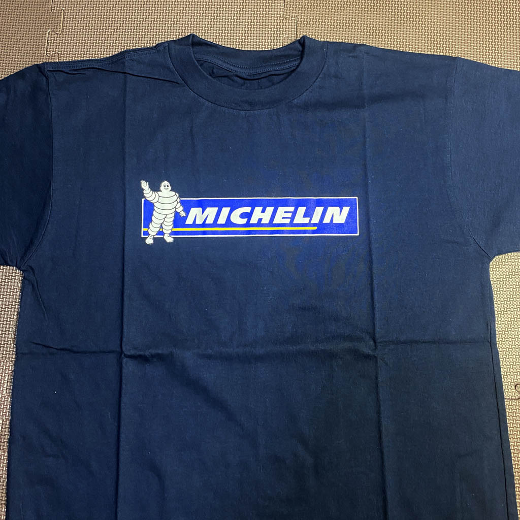 MICHELIN　ミシュラン　Tシャツ　ネイビー　フリーサイズ　綿100％　新品・未使用_画像1