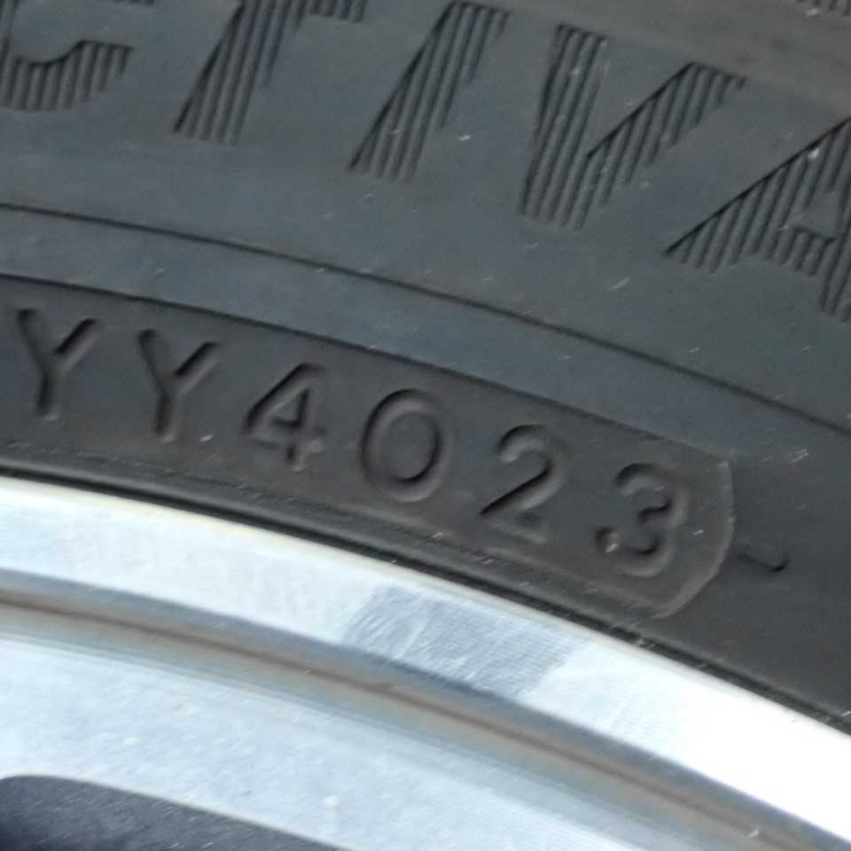 平成25年NBOX JF1 前期 純正 アルミホイール タイヤ 1本 4穴 PRACTIVA 155/65R14 中古 即決A_画像5