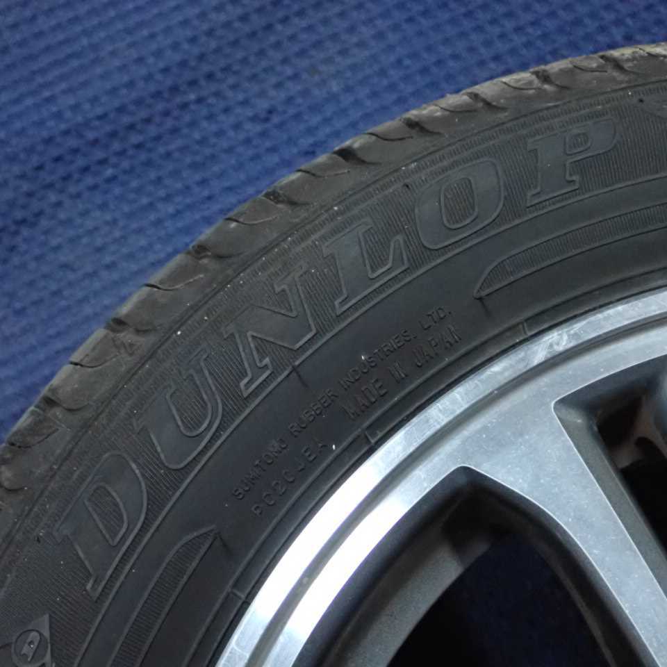 平成25年NBOX JF1 前期 純正 アルミホイール タイヤ 1本 4穴 DUNLOP 155/65R14 中古 即決B_画像2