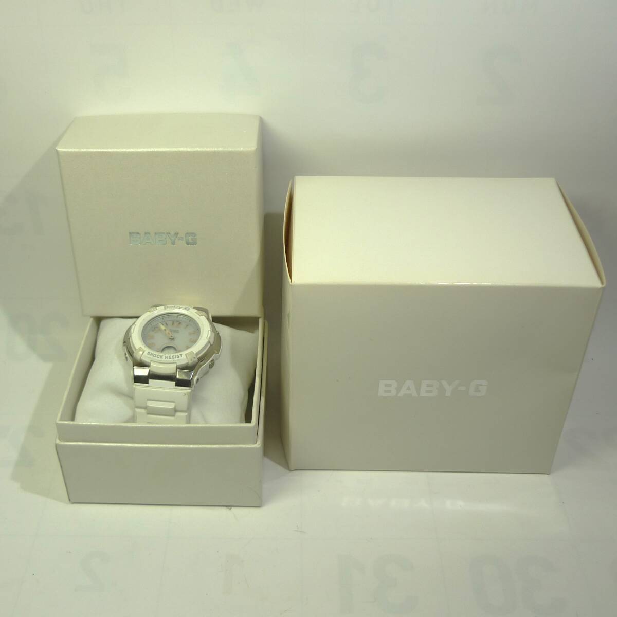  baby ji-(BABY-G) BGA-1100 женский часы радиоволны солнечный ( б/у )