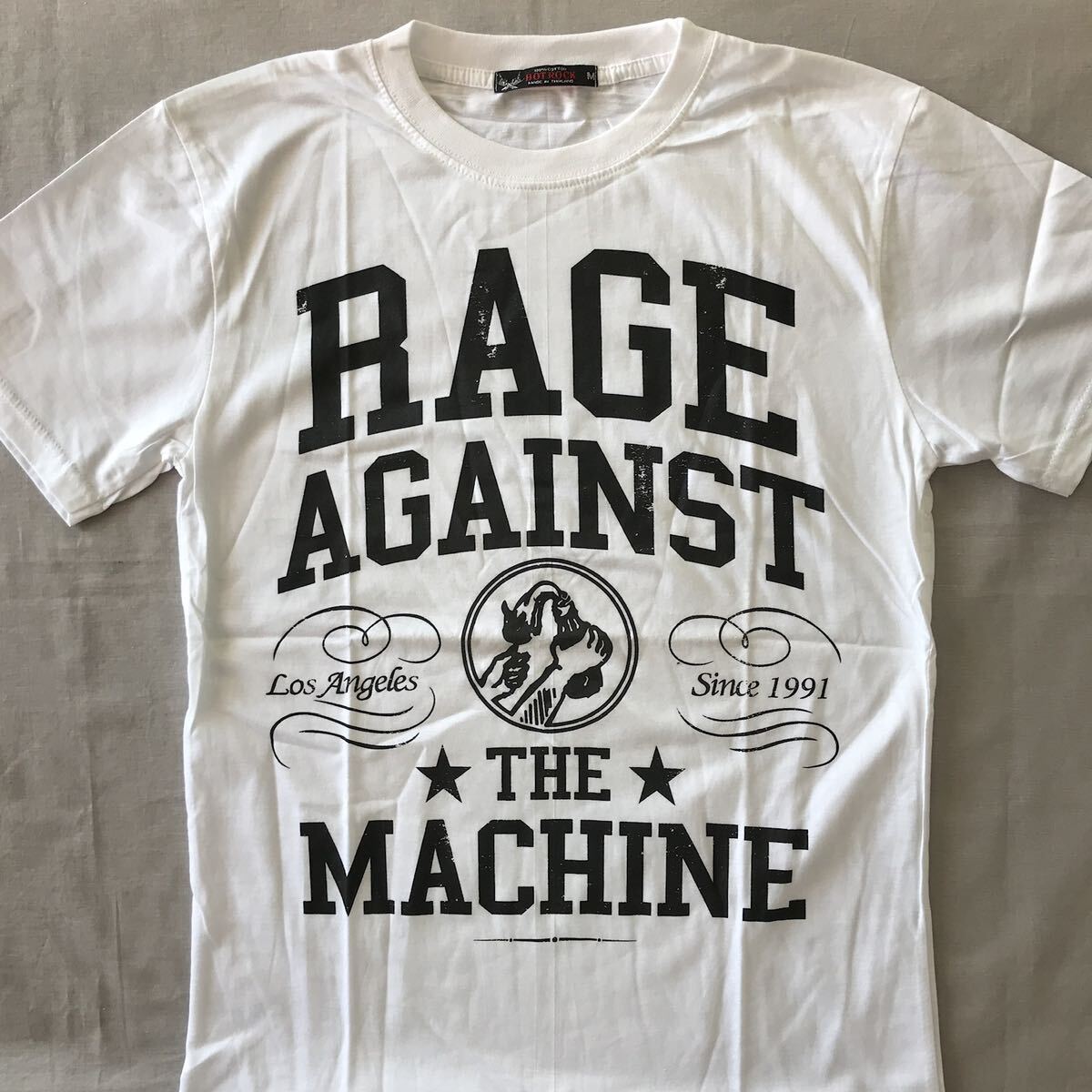 バンドTシャツ レイジ アゲインスト ザ マシーン(rage against the machine) 新品 L_画像1