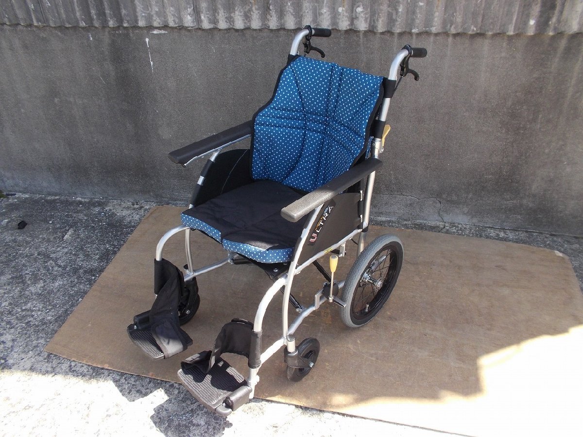 TS-24-0510-04　　日進医療器介助式車椅子ウルトラ　NAH-U1_画像4