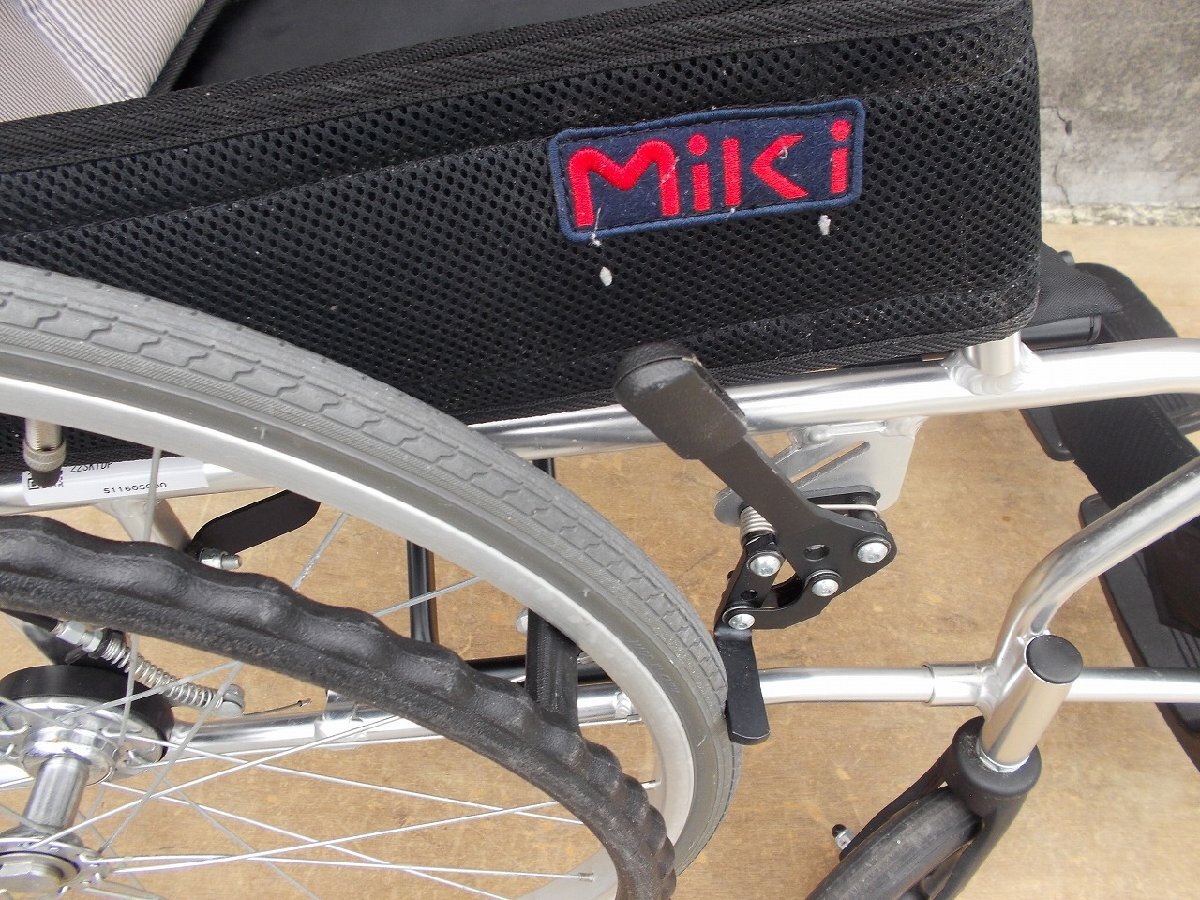 TS-24-0508-02　　自走式車椅子　　　カル～ン M-43RK　 ミキ_画像10